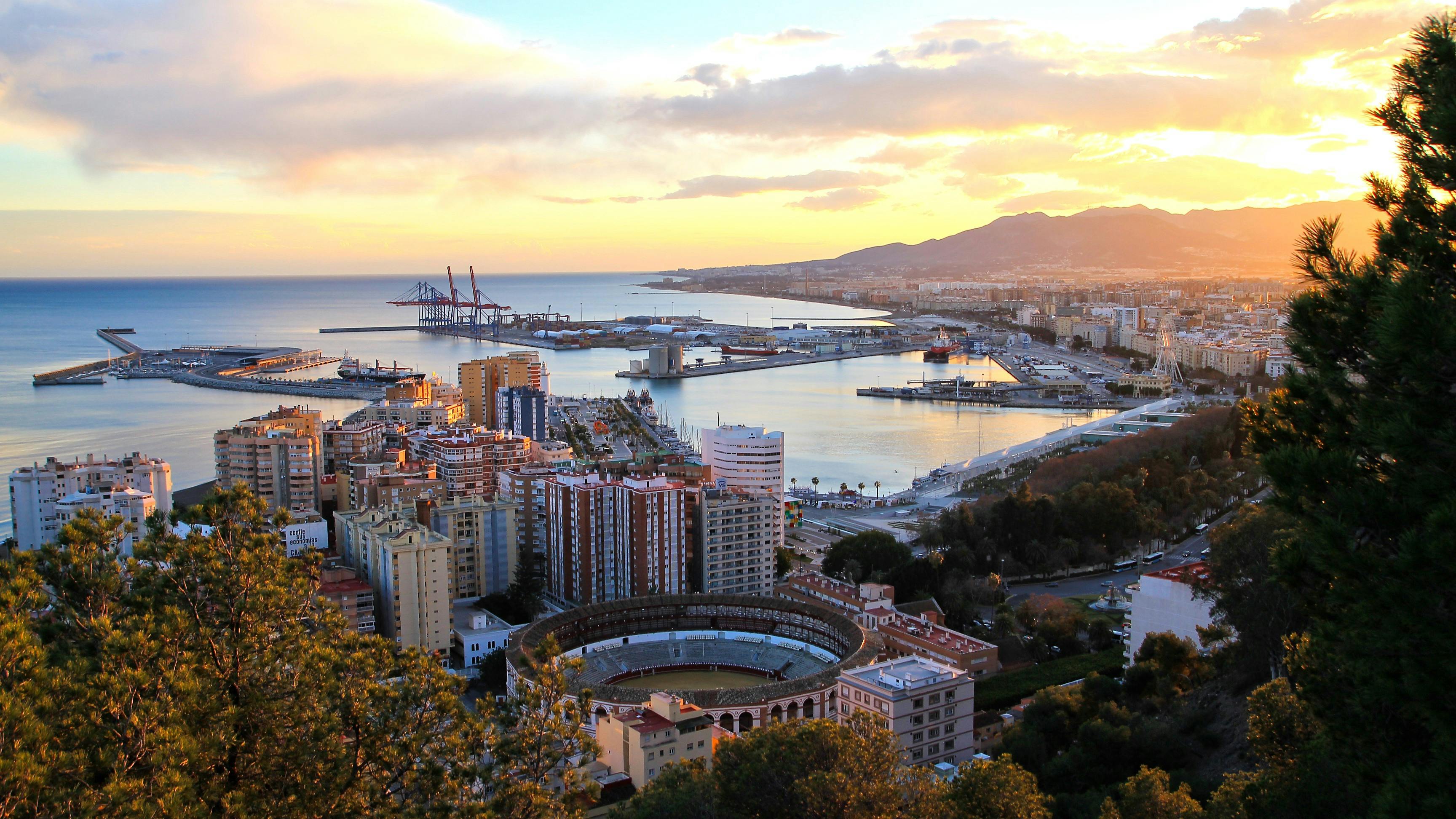 Vista panorámica de la Costa del Sol